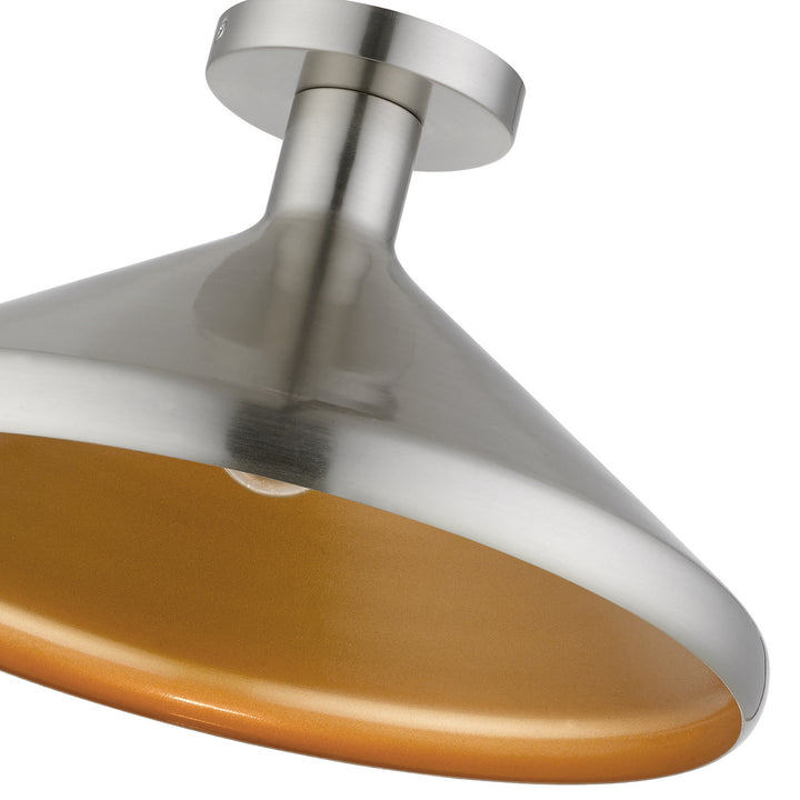 Livex Geneva 40950-91 Ceiling Light - Brushed Nickel