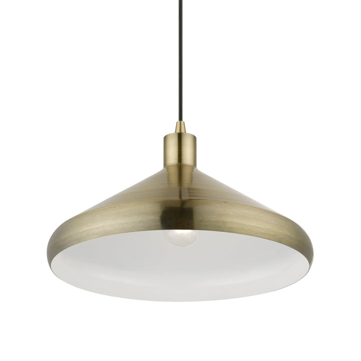 Livex Geneva 40953-01 Pendant Light - Antique Brass