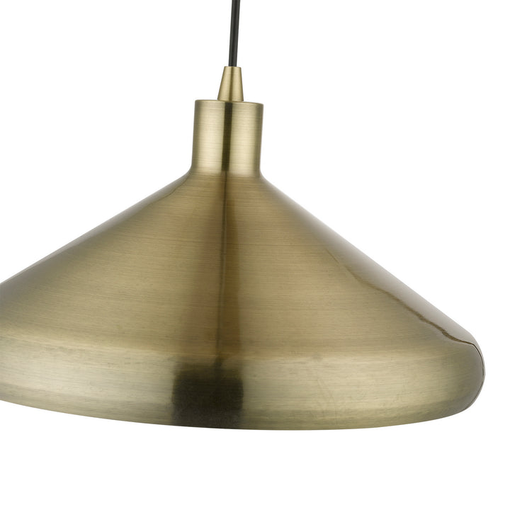 Livex Geneva 40953-01 Pendant Light - Antique Brass