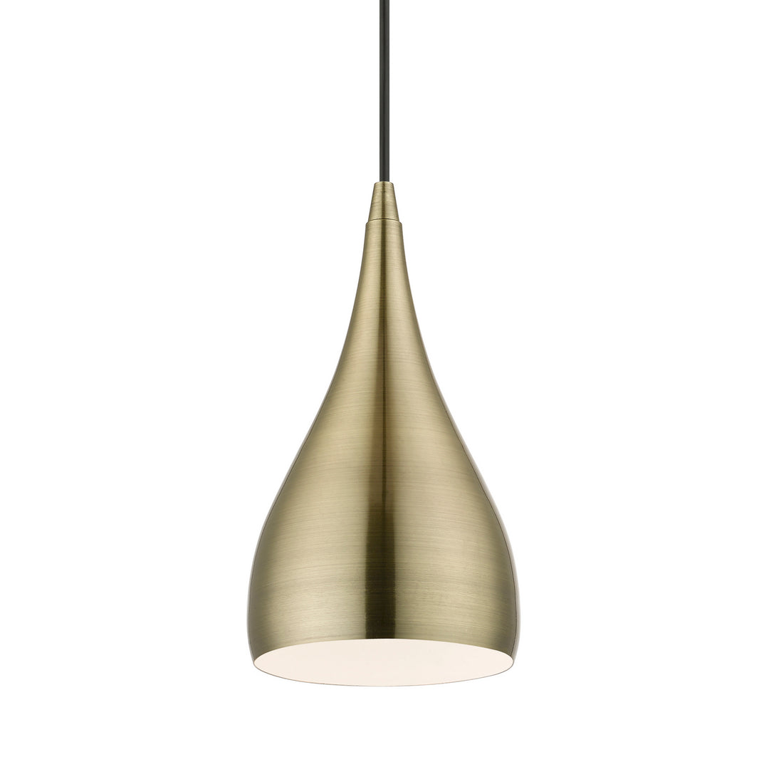 Livex Amador 40981-01 Pendant Light - Antique Brass