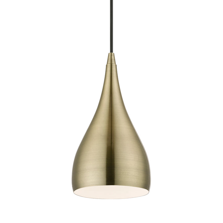 Livex Amador 40981-01 Pendant Light - Antique Brass