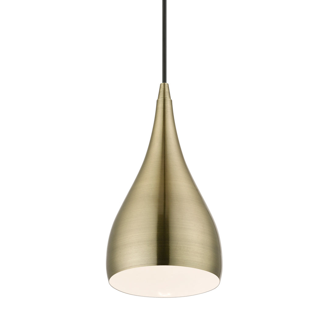 Livex Amador 40981-01 Pendant Light - Antique Brass