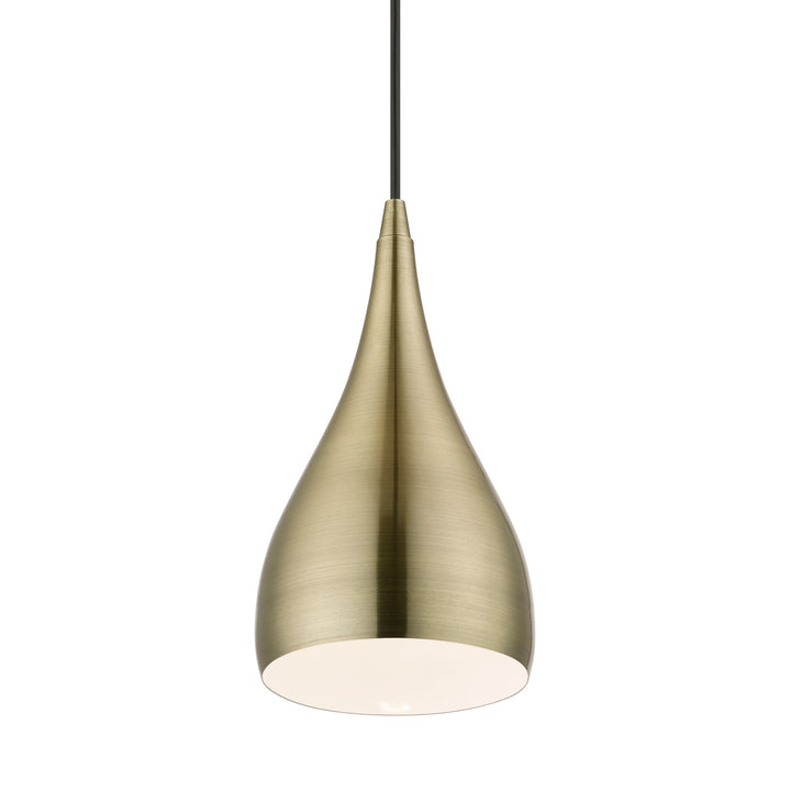 Livex Amador 40981-01 Pendant Light - Antique Brass