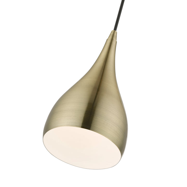 Livex Amador 40981-01 Pendant Light - Antique Brass