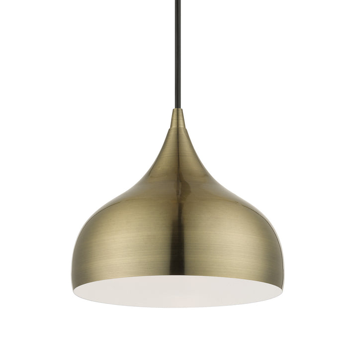 Livex Amador 40982-01 Pendant Light - Antique Brass