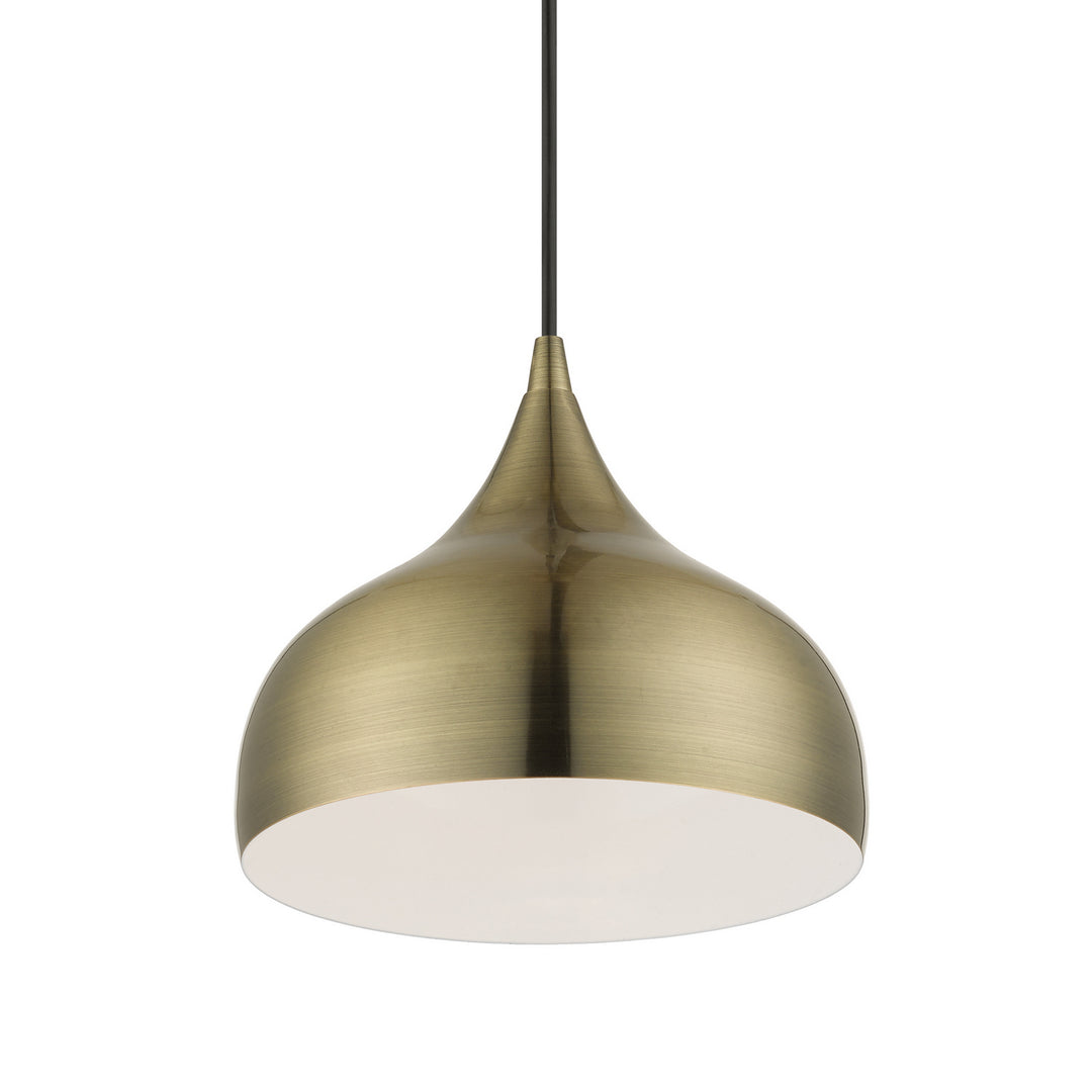 Livex Amador 40982-01 Pendant Light - Antique Brass