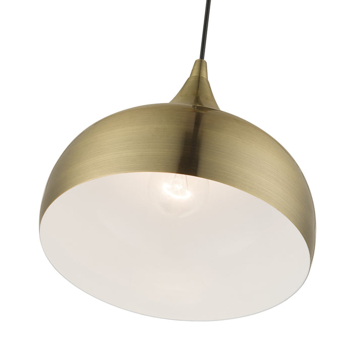 Livex Amador 40982-01 Pendant Light - Antique Brass