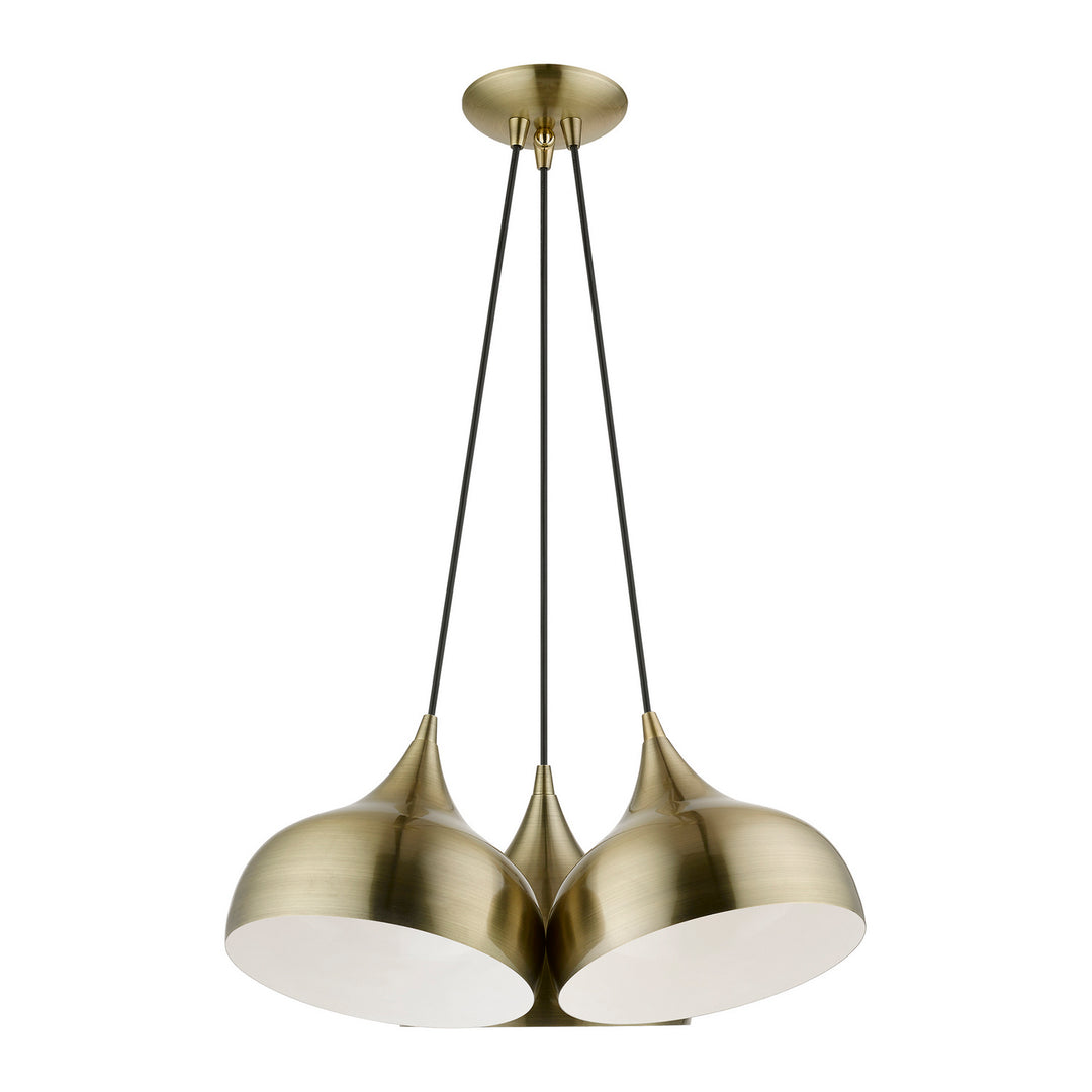 Livex Amador 40983-01 Pendant Light - Antique Brass