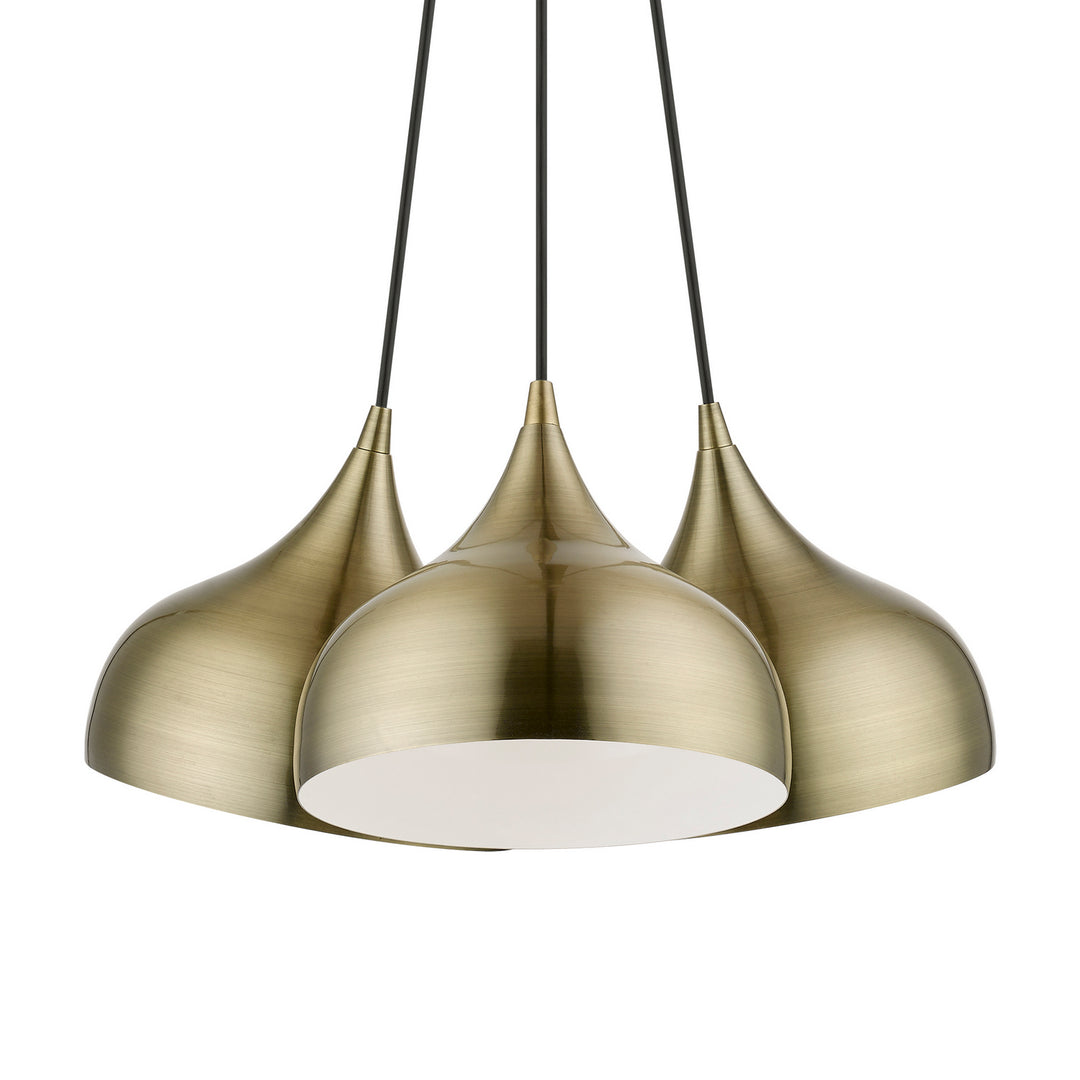 Livex Amador 40983-01 Pendant Light - Antique Brass