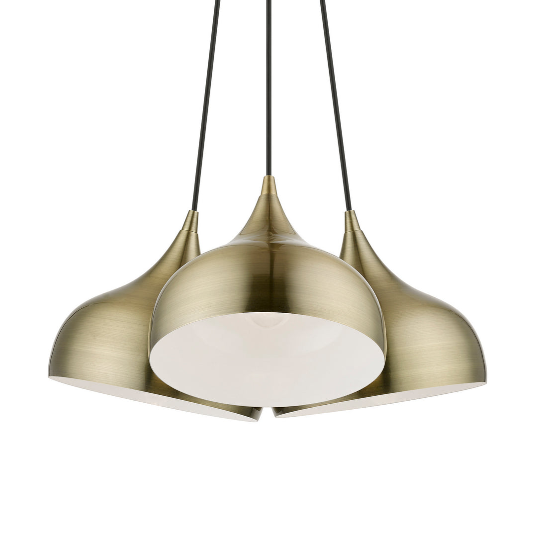 Livex Amador 40983-01 Pendant Light - Antique Brass