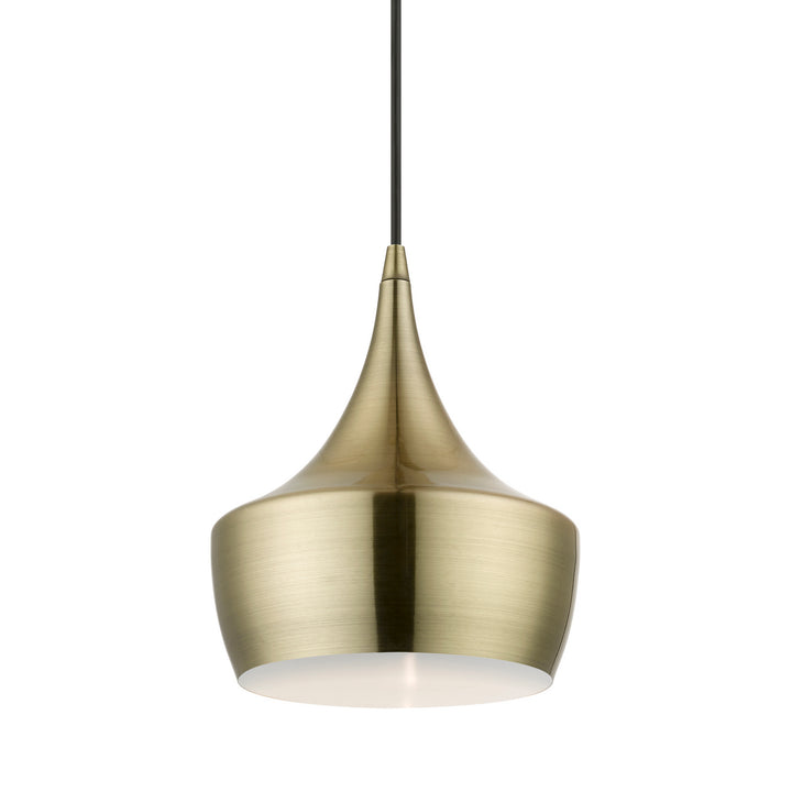 Livex Waldorf 40991-01 Pendant Light - Antique Brass