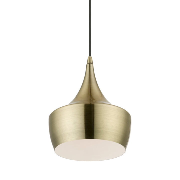 Livex Waldorf 40991-01 Pendant Light - Antique Brass