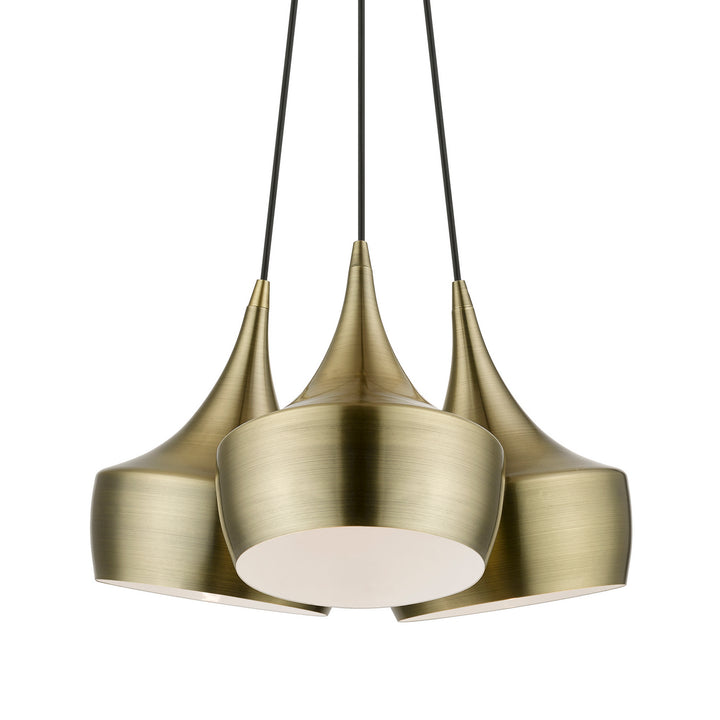 Livex Waldorf 40993-01 Pendant Light - Antique Brass