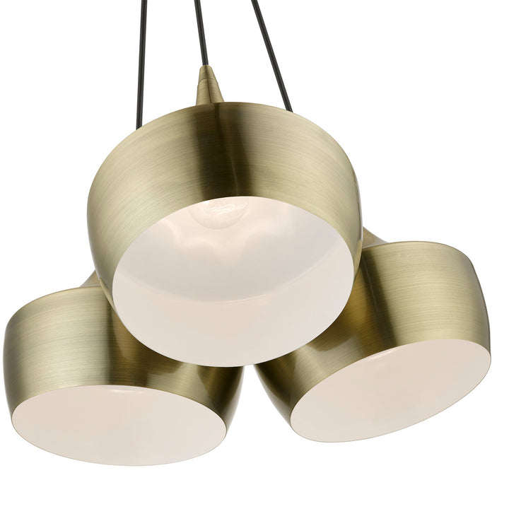 Livex Waldorf 40993-01 Pendant Light - Antique Brass