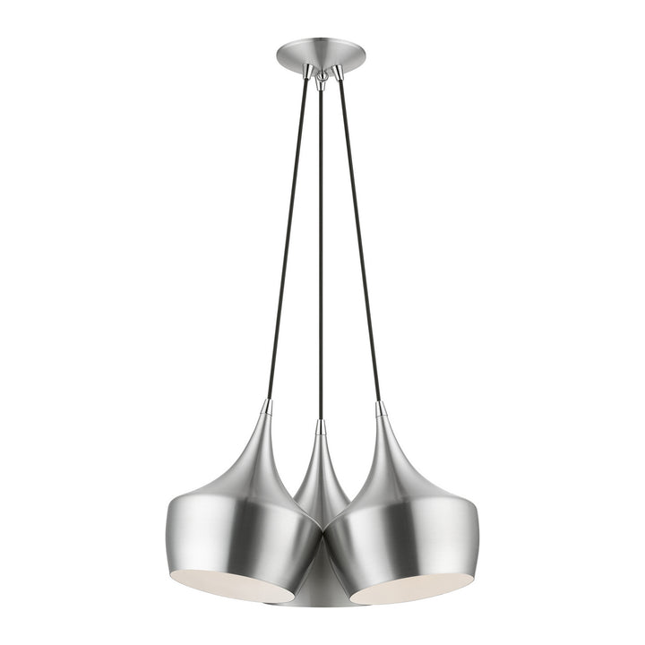 Livex Waldorf 41083-66 Pendant Light - Brushed Aluminum