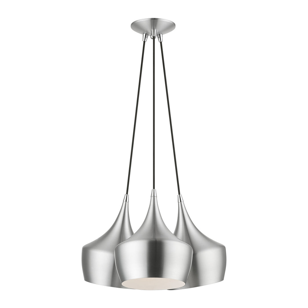 Livex Waldorf 41083-66 Pendant Light - Brushed Aluminum