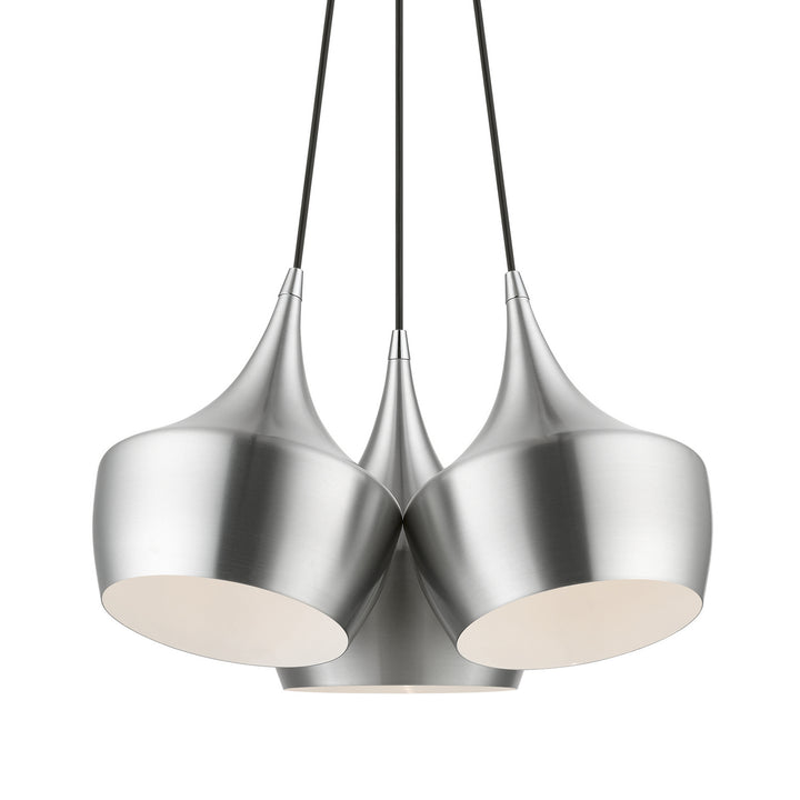 Livex Waldorf 41083-66 Pendant Light - Brushed Aluminum