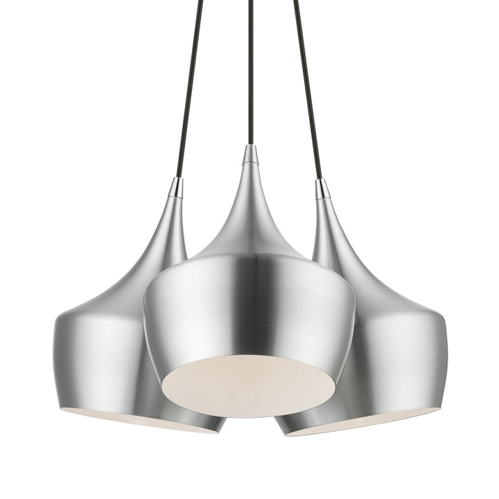 Livex Waldorf 41083-66 Pendant Light - Brushed Aluminum