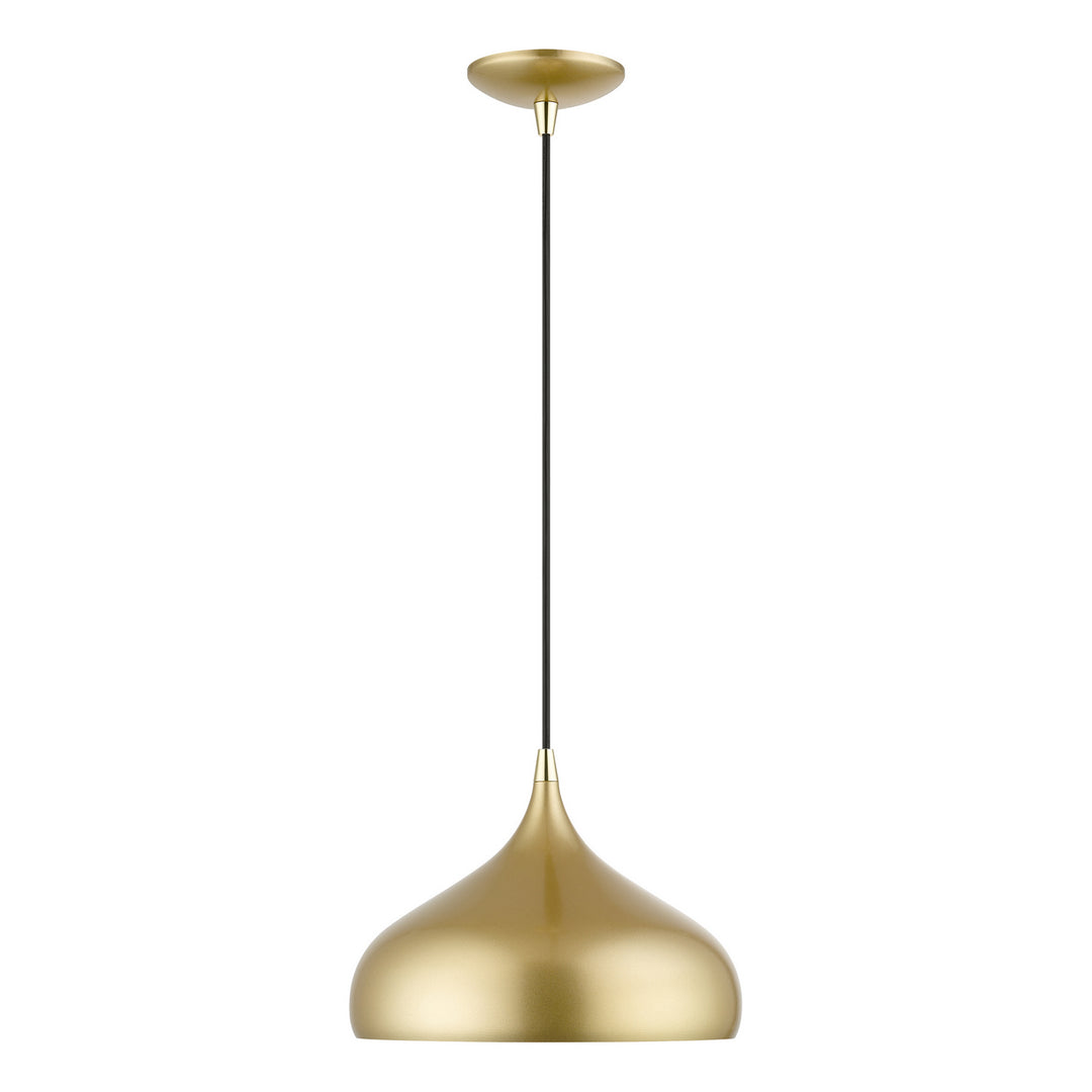 Livex Amador 41172-33 Pendant Light - Soft Gold w/ Polished Brasss