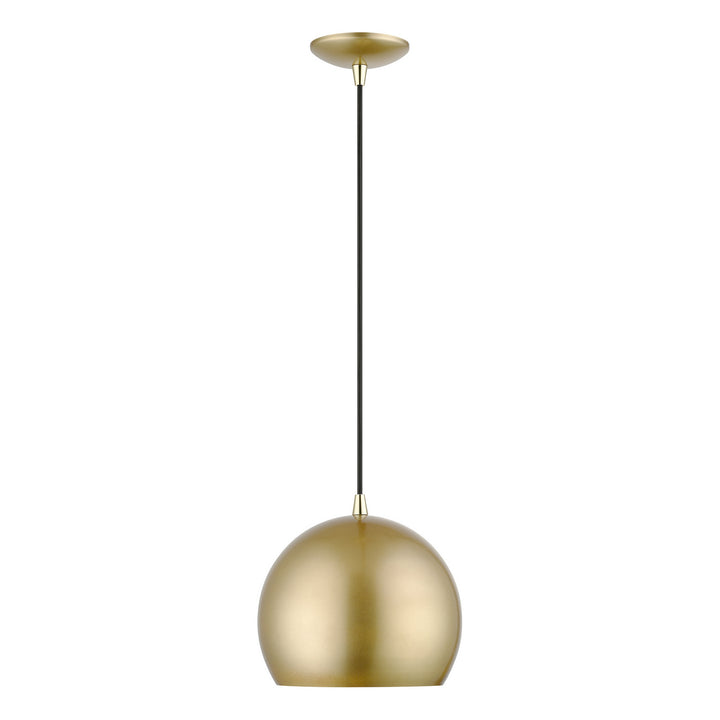 Livex Piedmont 41181-33 Pendant Light - Soft Gold w/ Polished Brasss