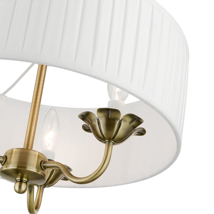 Livex Edinburgh 41773-01 Chandelier Light - Antique Brass