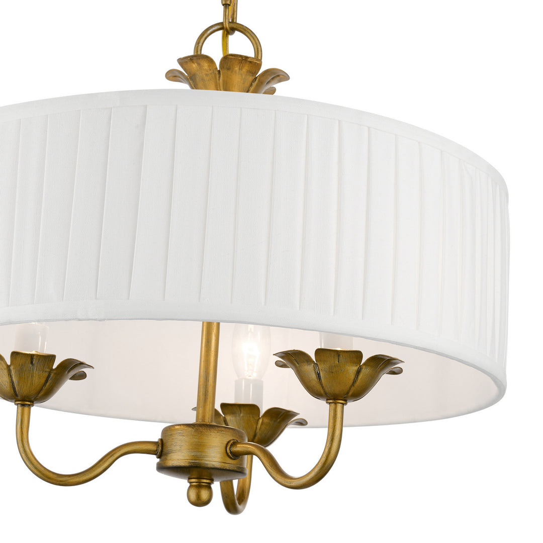 Livex Edinburgh 41773-48 Chandelier Light - Antique Gold Leaf