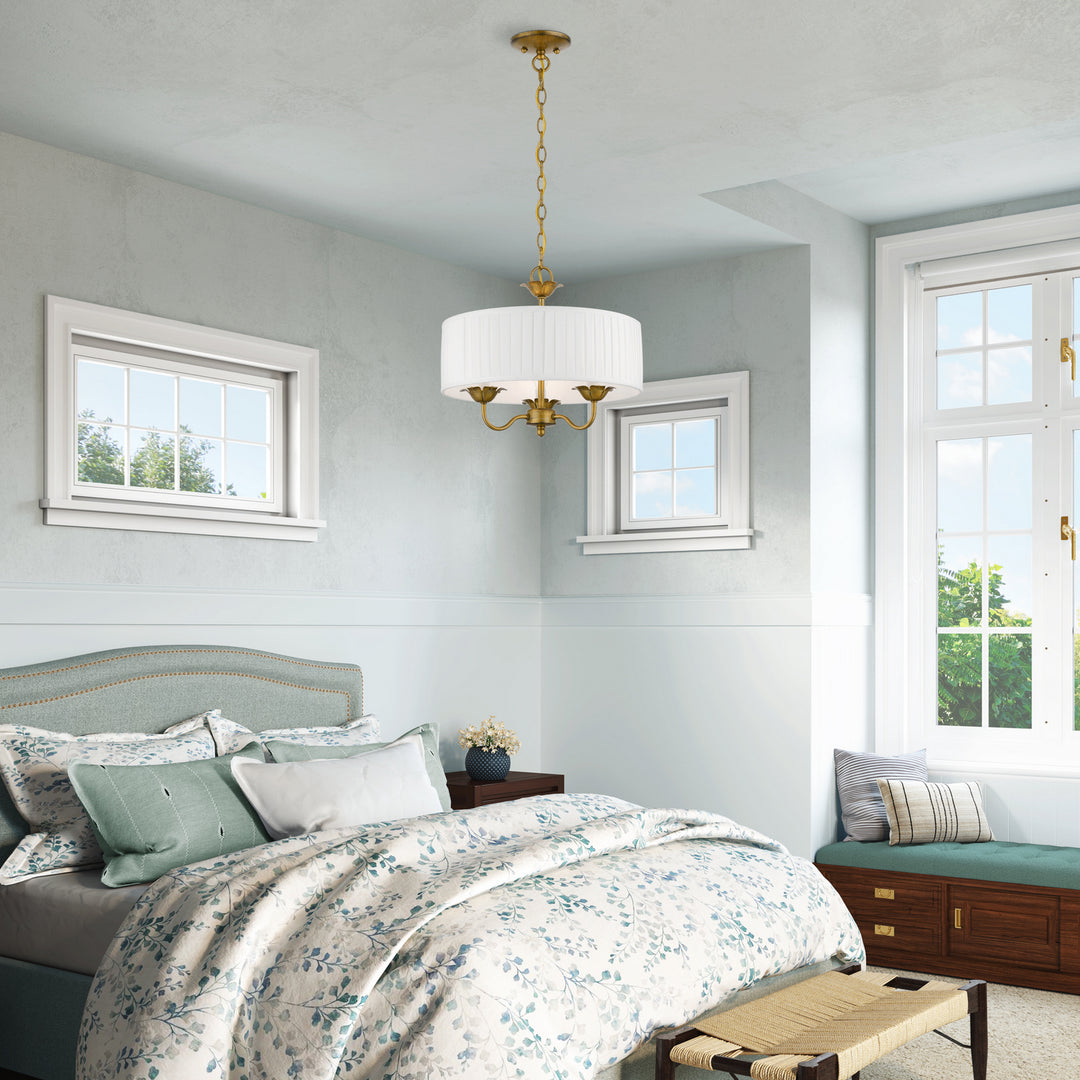 Livex Edinburgh 41773-48 Chandelier Light - Antique Gold Leaf