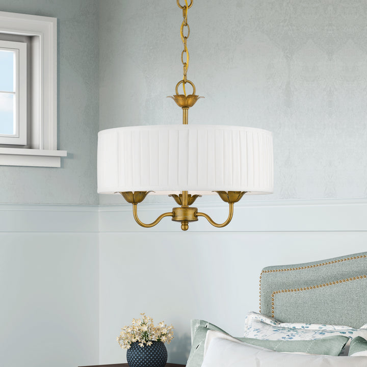 Livex Edinburgh 41773-48 Chandelier Light - Antique Gold Leaf