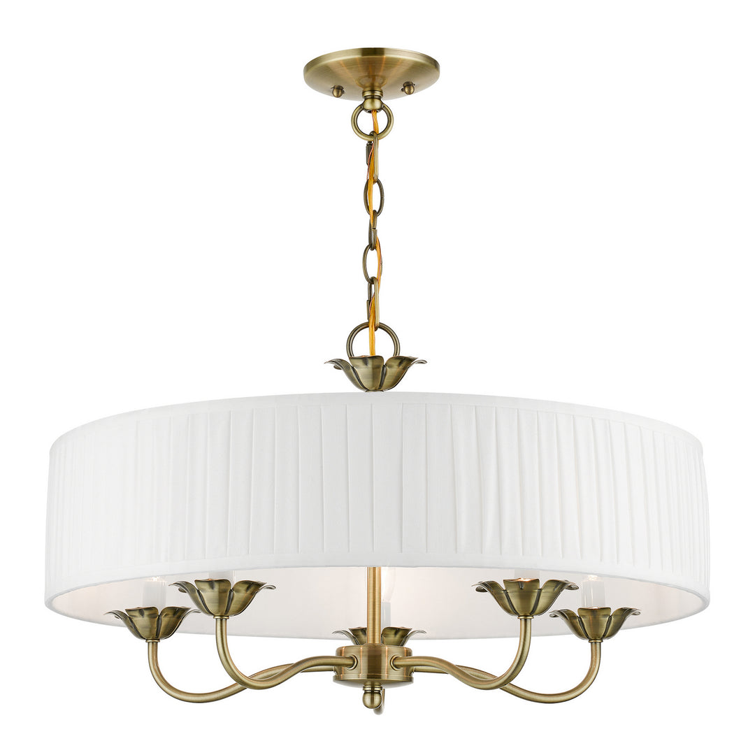 Livex Edinburgh 41775-01 Chandelier Light - Antique Brass