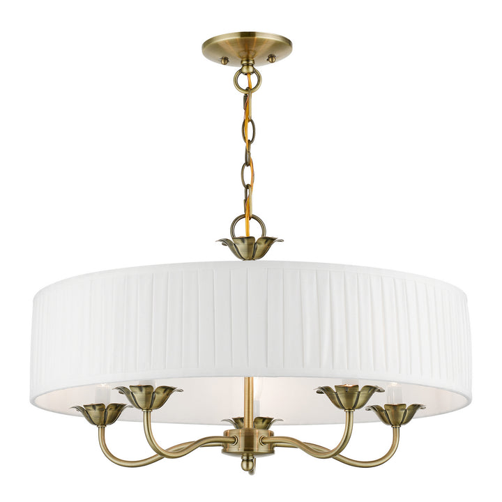 Livex Edinburgh 41775-01 Chandelier Light - Antique Brass