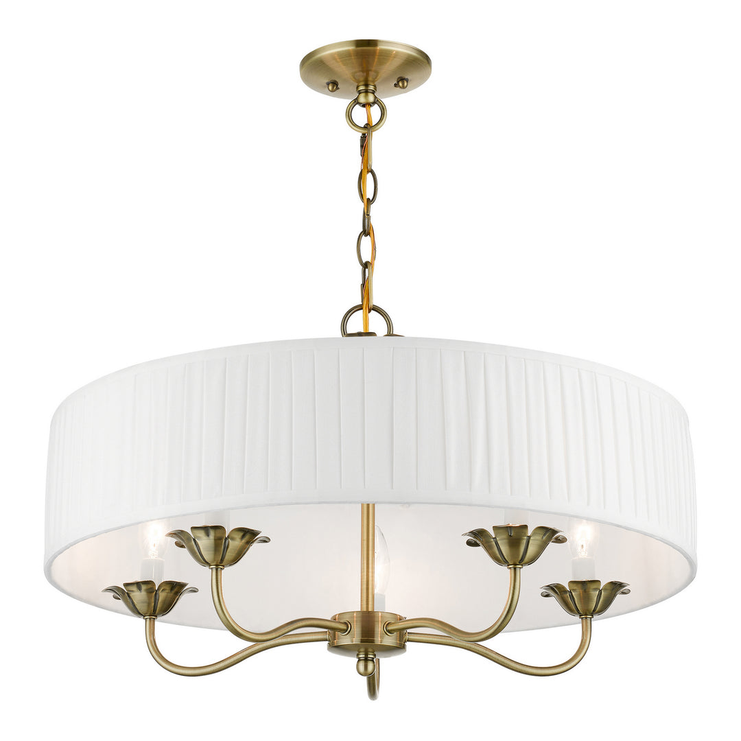 Livex Edinburgh 41775-01 Chandelier Light - Antique Brass