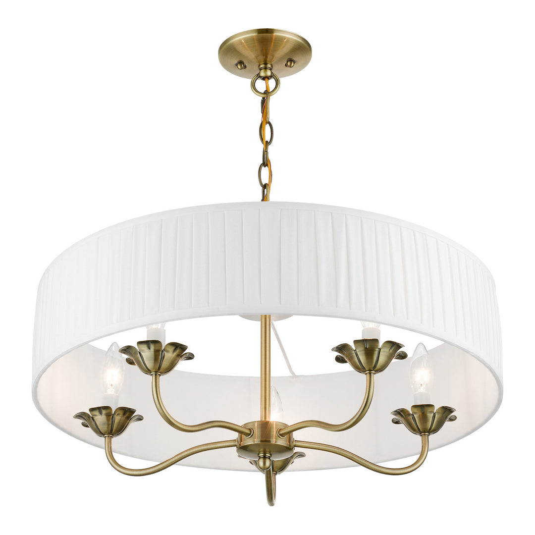 Livex Edinburgh 41775-01 Chandelier Light - Antique Brass