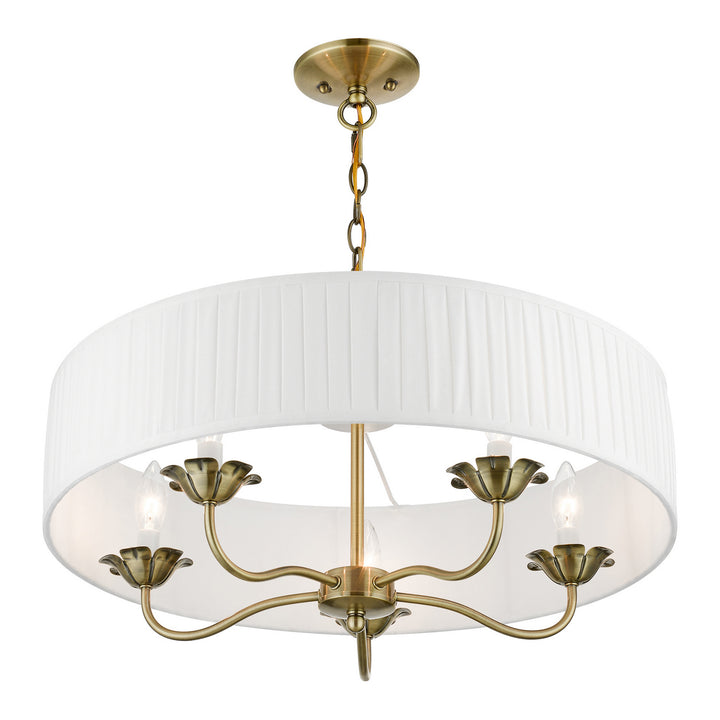 Livex Edinburgh 41775-01 Chandelier Light - Antique Brass