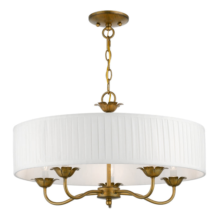 Livex Edinburgh 41775-48 Chandelier Light - Antique Gold Leaf