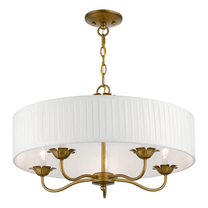 Livex Edinburgh 41775-48 Chandelier Light - Antique Gold Leaf