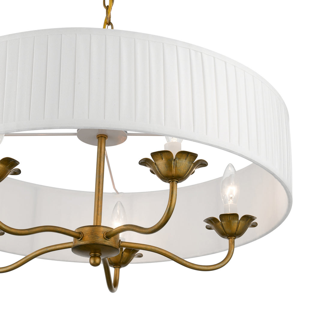 Livex Edinburgh 41775-48 Chandelier Light - Antique Gold Leaf