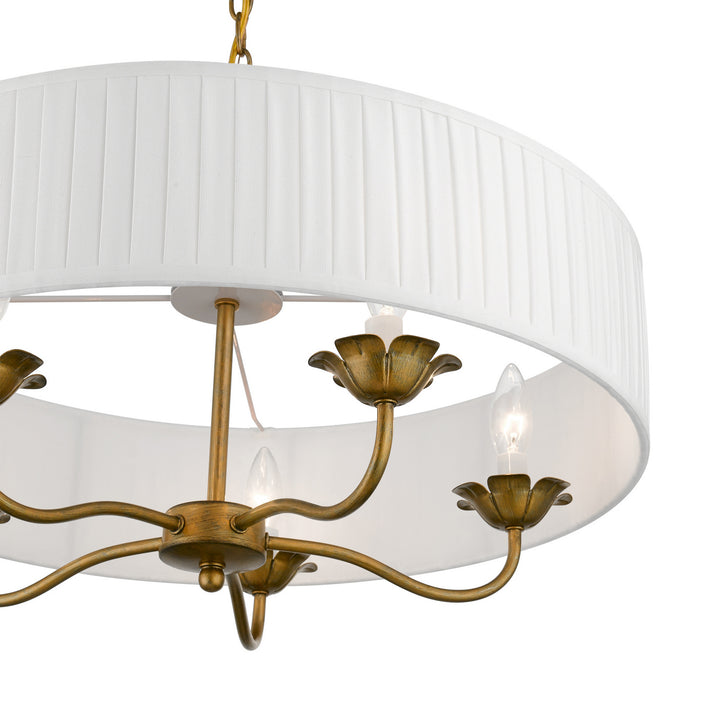 Livex Edinburgh 41775-48 Chandelier Light - Antique Gold Leaf