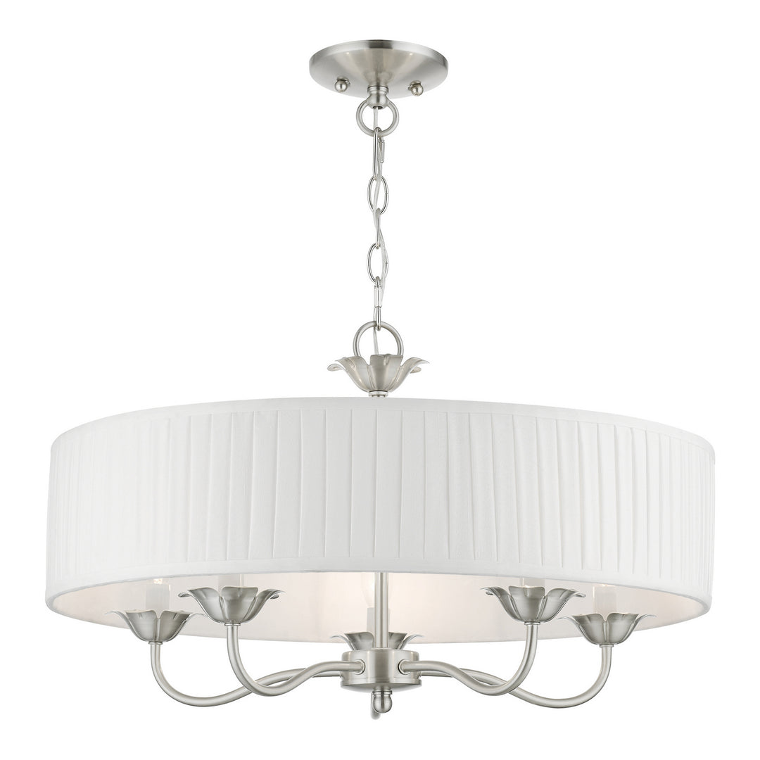 Livex Edinburgh 41775-91 Chandelier Light - Brushed Nickel