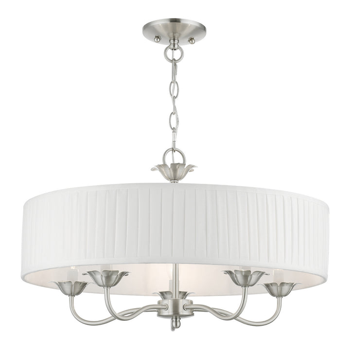 Livex Edinburgh 41775-91 Chandelier Light - Brushed Nickel