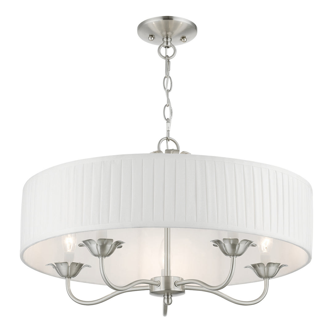 Livex Edinburgh 41775-91 Chandelier Light - Brushed Nickel