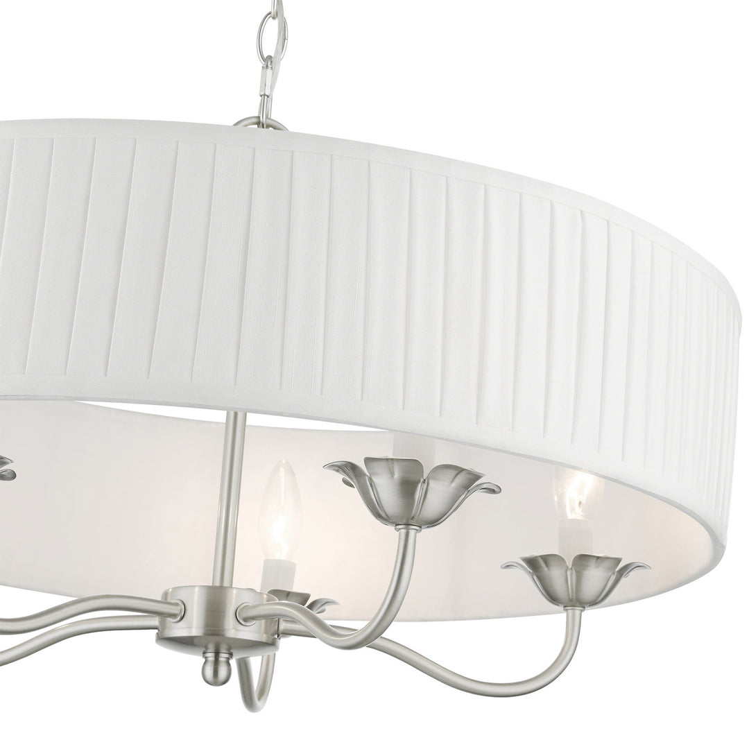 Livex Edinburgh 41775-91 Chandelier Light - Brushed Nickel