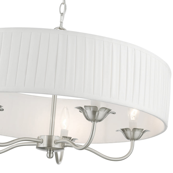 Livex Edinburgh 41775-91 Chandelier Light - Brushed Nickel