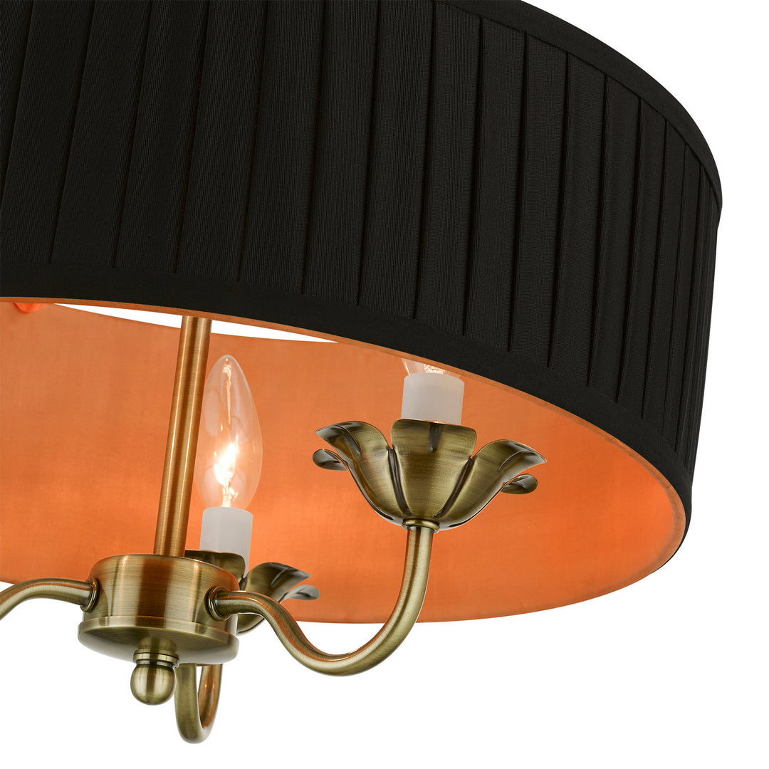 Livex Harrington 41863-01 Chandelier Light - Antique Brass