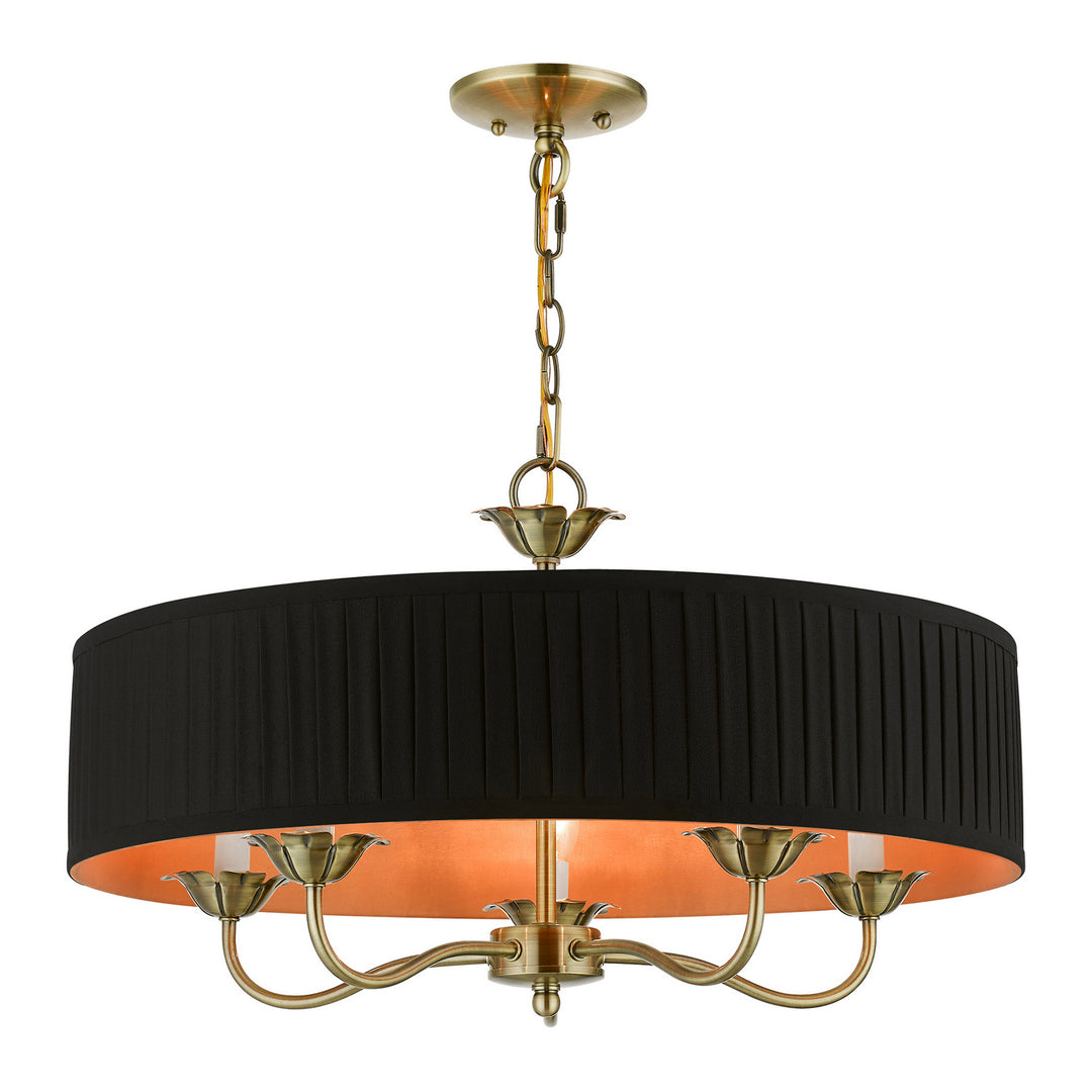 Livex Harrington 41865-01 Chandelier Light - Antique Brass