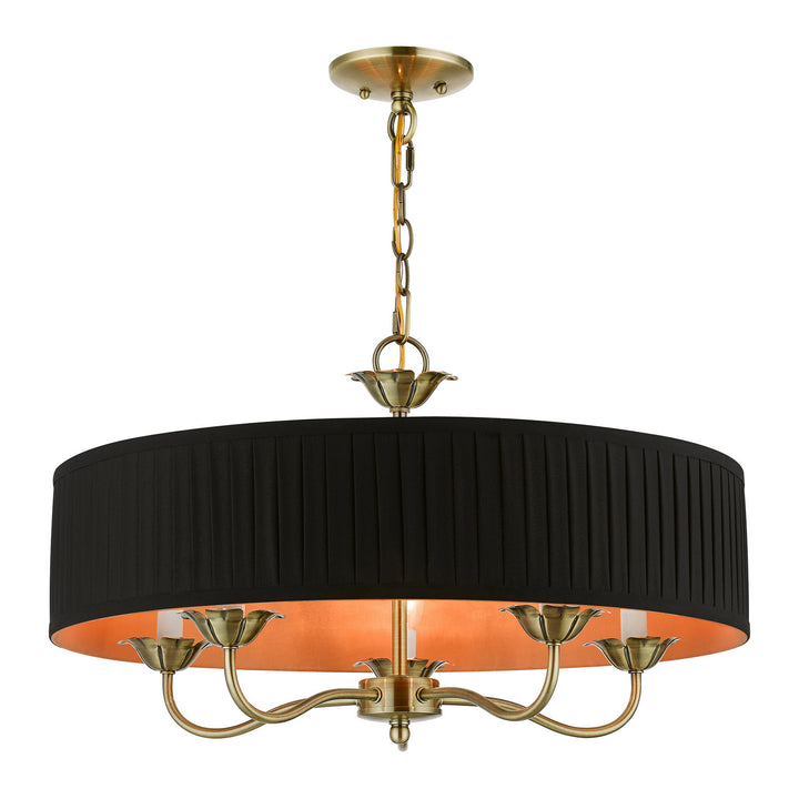 Livex Harrington 41865-01 Chandelier Light - Antique Brass