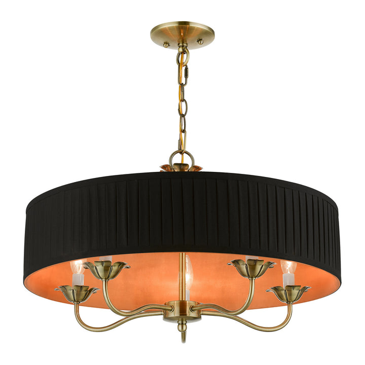 Livex Harrington 41865-01 Chandelier Light - Antique Brass