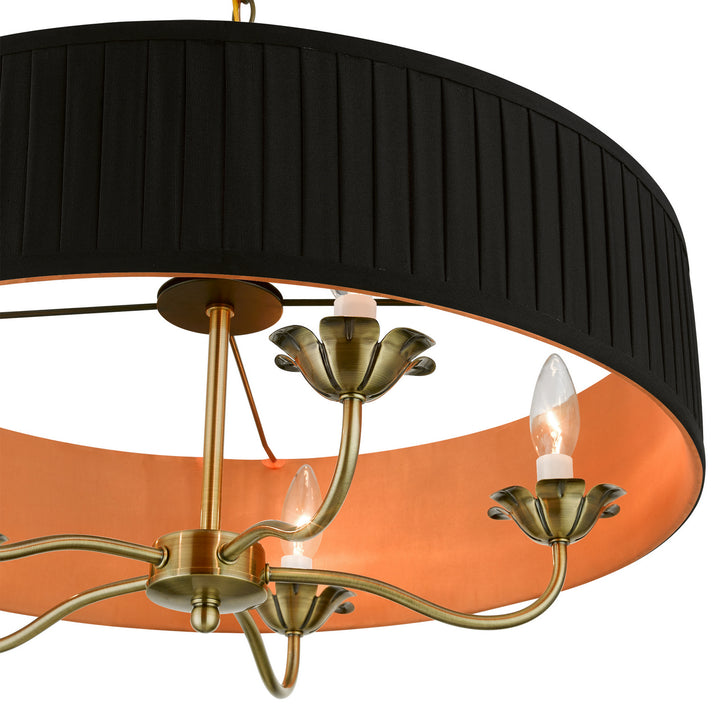 Livex Harrington 41865-01 Chandelier Light - Antique Brass