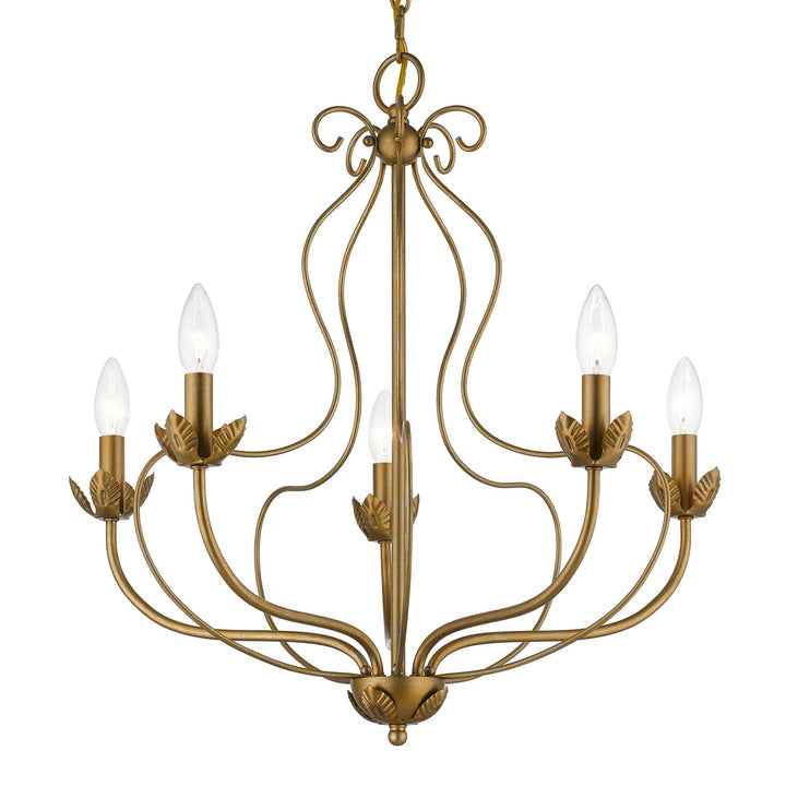Livex Katarina 42905-48 Chandelier Light - Antique Gold Leaf