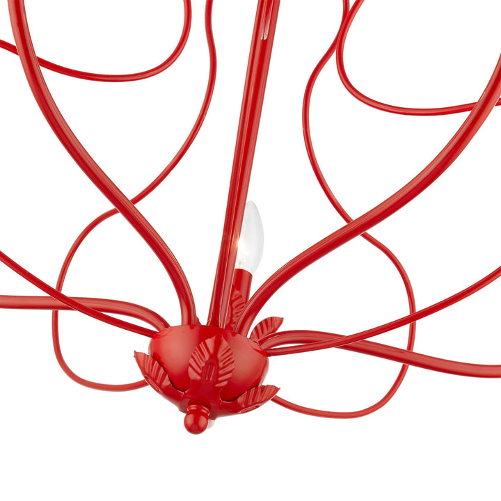 Livex Katarina 42905-72 Chandelier Light - Shiny Red