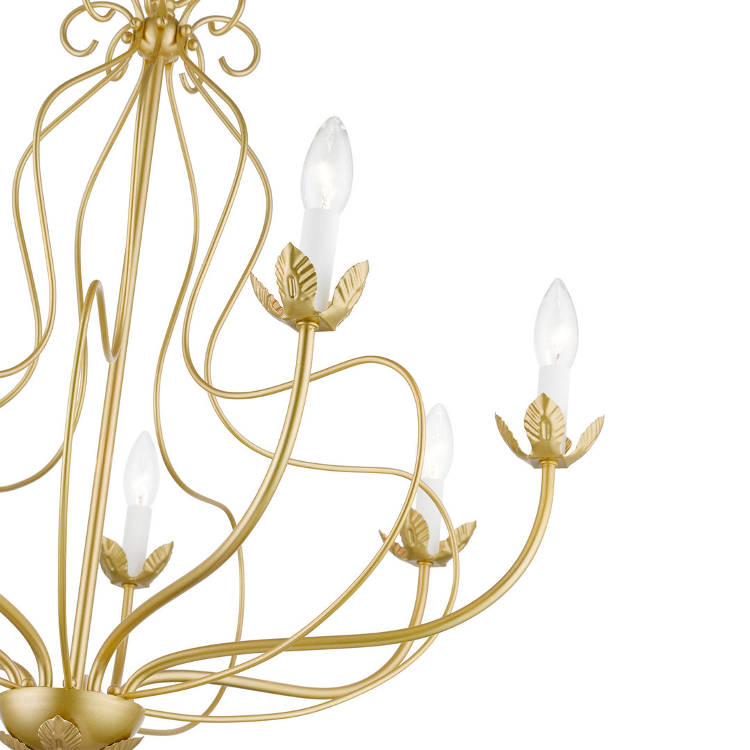 Livex Katarina 42907-33 Chandelier Light - Soft Gold